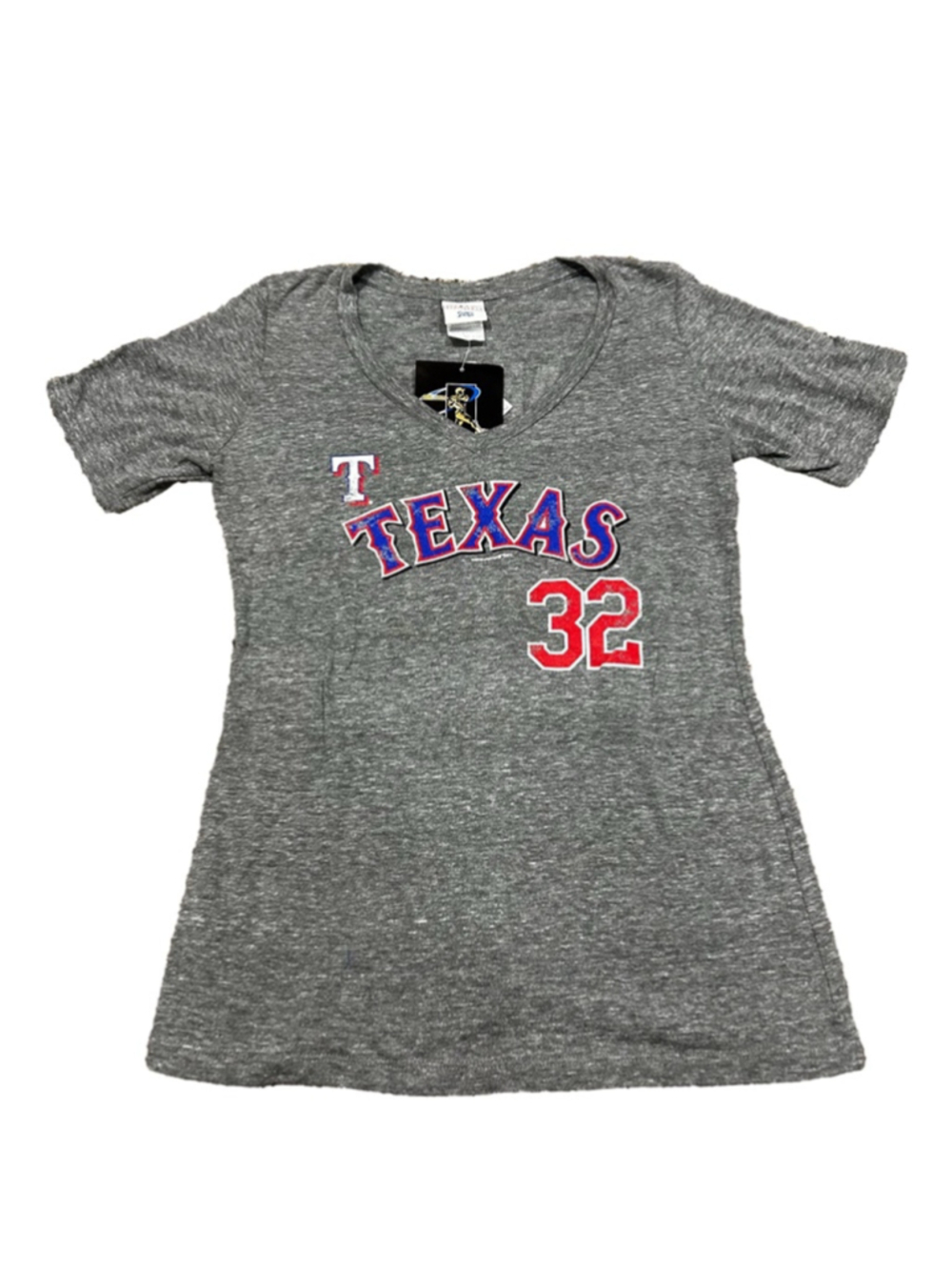 NWT MLB Genuine Merchandise Texas Rangers women’s v-neck tee size large
